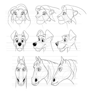 how to draw Disney animals