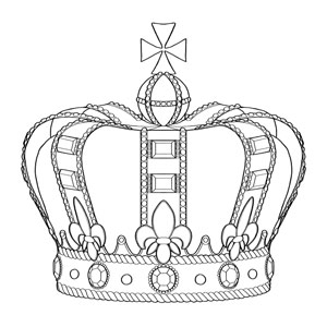 how to draw a crown