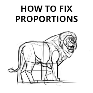 how to fix proportions in your drawing