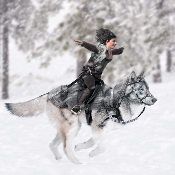 how to create fantasy rider photo manipulation