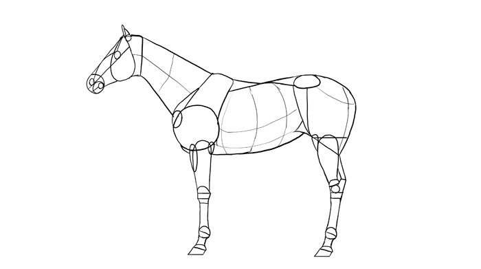 How to draw a white horse using Aqua Beads 