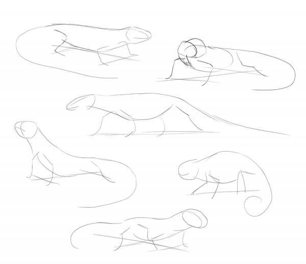 SketchBook Original: How to Draw Lizards – Monika Zagrobelna