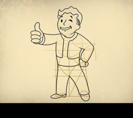 How to Draw Vault Boy From the Fallout Series Step by Step
