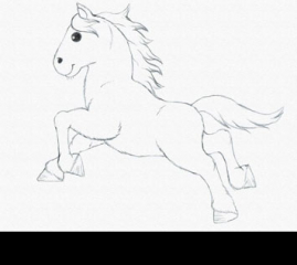 Drawing for Kids: Draw a Running Pony