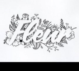 How to Create Floral Typography With Ink