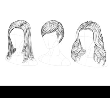 How to Draw Hair Step by Step