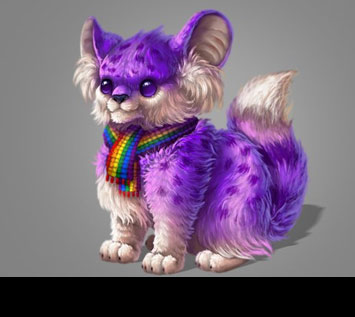 How to Create a Furry, Purple Spirit Day Mascot in Adobe Photoshop