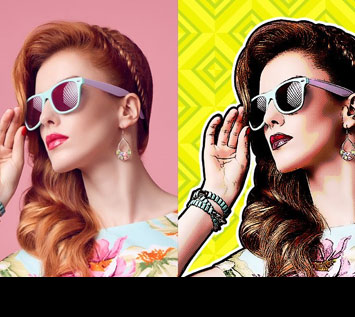 How to Make a Retro Comic Book Portrait Effect Action in Photoshop