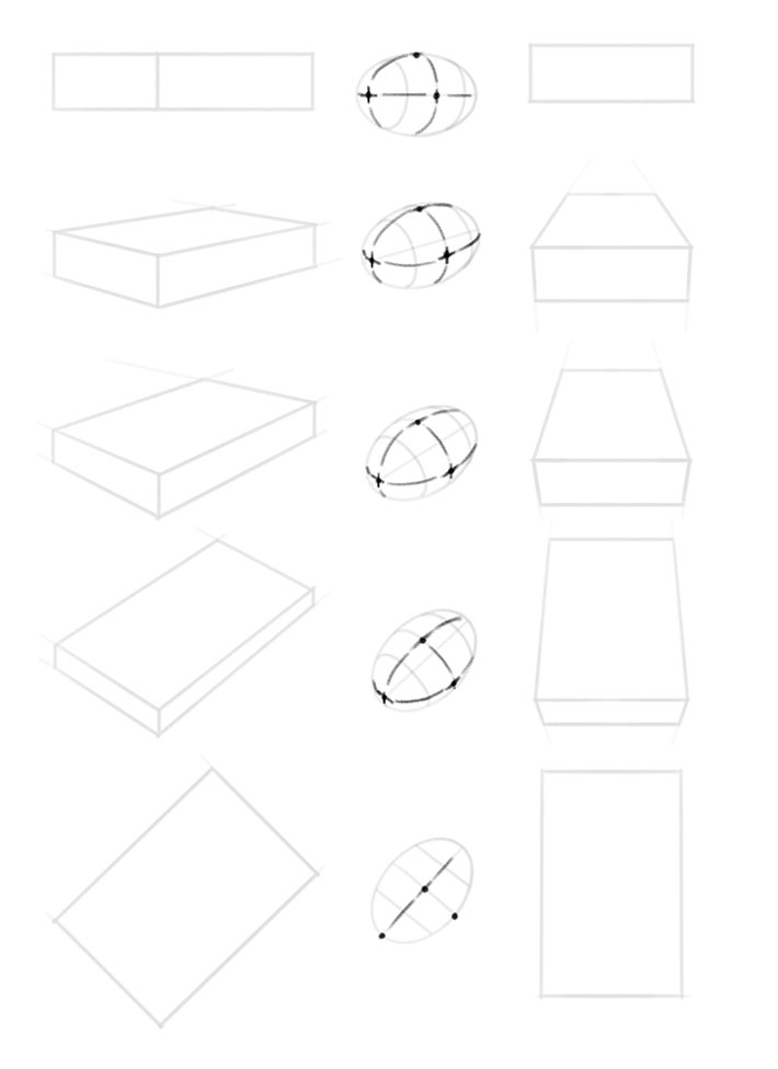 Some of the geometric shapes I drew for my college drawing course. Had a  fun time making these. : r/drawing