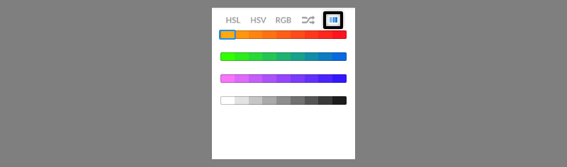 gradient swatches in sketchbook pro