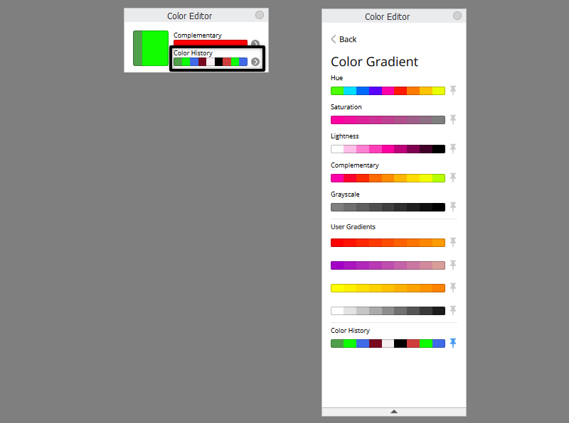 SketchBook Help, Color Editor