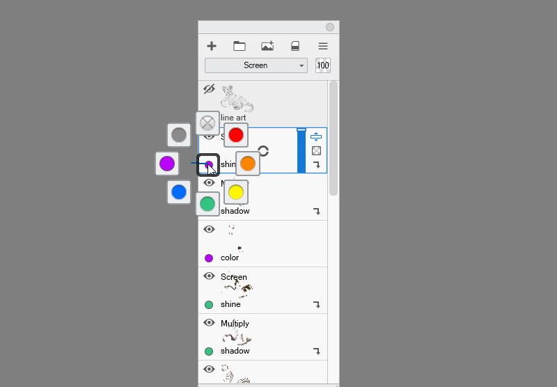 how to organize layers in sketchbook pro