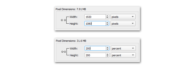 how to change resoltuion in digital art