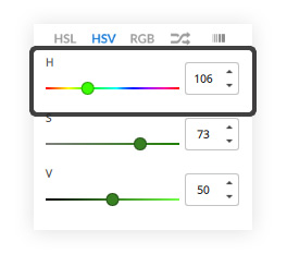 hue slider