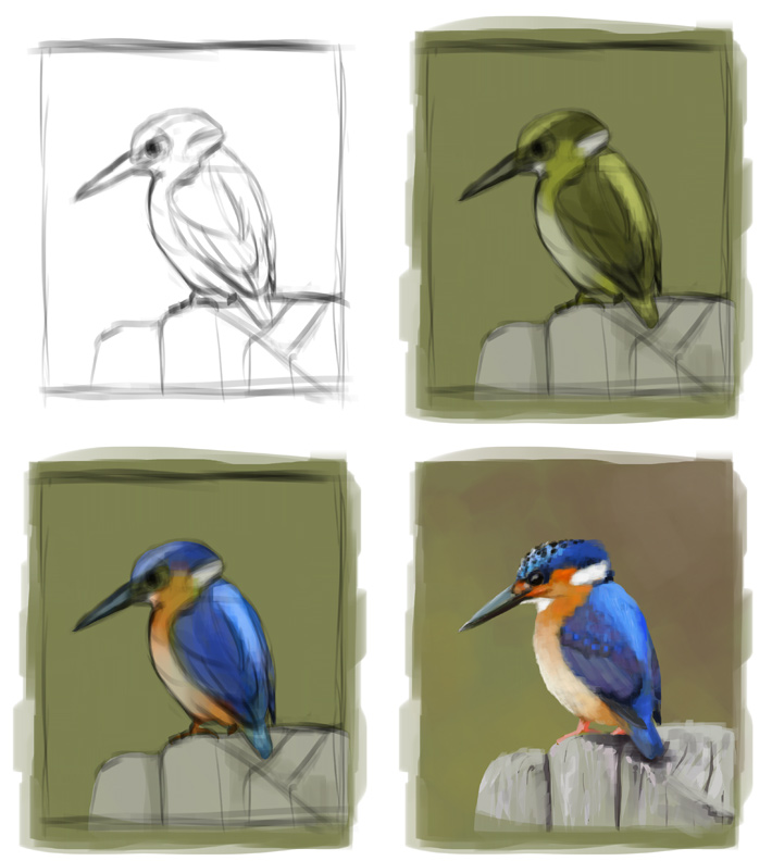 digital art process example