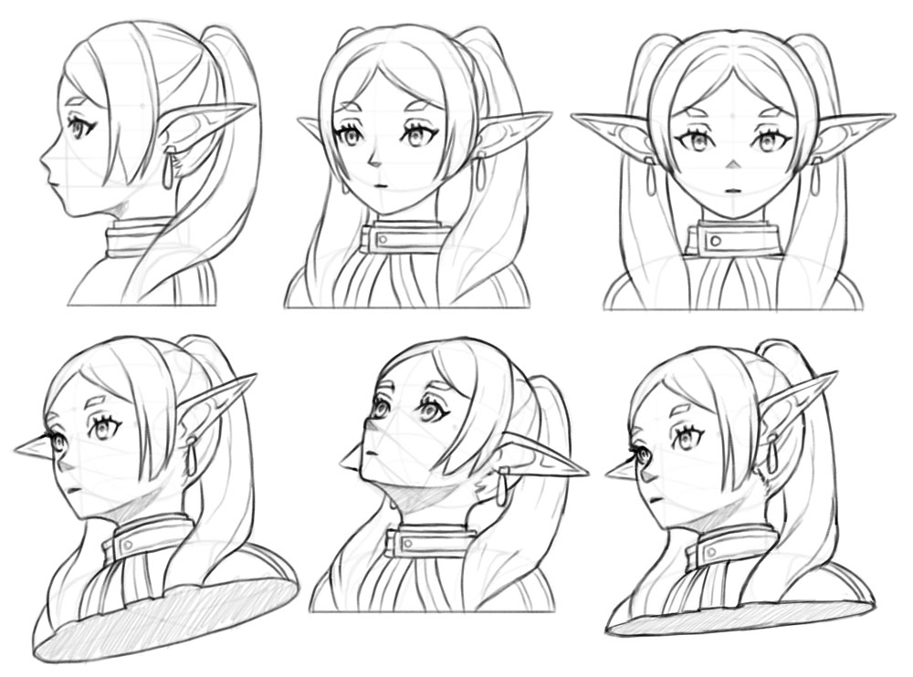 anime head turnaround